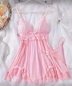 Dantelli Tül Gecelik